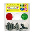 Snazaroo Christmas 2 Stamp Face Painting Kit Candy Cane, Santa Rudolph