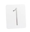 Hortense B. Hewitt Wedding Accessories Table Numbers 1 Through 40, Silver Foil on White, 5 by 6-Inch Each
