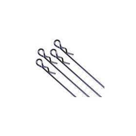Team Associated Body Clips - Front Blue Long from Associated Accessories