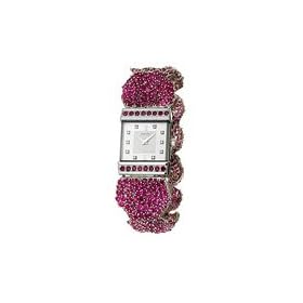 Concord 0309931 Crystale Silver Tone Dial 18K White Gold and Pink Sapphires Ladies Watch