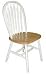 Kitchen & Housewares : International Concepts 37 inch High Arrowback Chair with Plain Legs - White and Natural