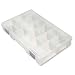 Anti Tarnish Bead Storage Box Compartmented Clear
