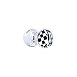 4 Gauge Black and White Checker Inlayed Saddle Plug