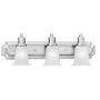 Thomas Lighting SL7523-78 Mt. Britton - Three Light Bath Fixture, Brushed Nickel Finish with Etched Glass