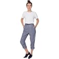 American Apparel Chambray High-Waist Pleated Pant
