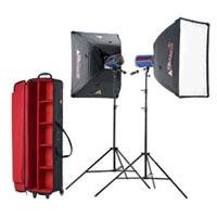 Photoflex StarFlash 650 Gemini LiteDome Kit with Two StarFlash 650ws Monolights, Two Medium LiteDomes, LiteStands, Large Case and FlashFire Sender/Receiver Kit