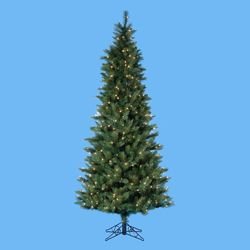 4.5' Pre-Lit Classic Green Decorative Christmas Tree - Clear Lights