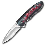 Buck 297G1 Sirus Liner Lock Folding Knife, Assisted Opening with Gothic Logo Handles