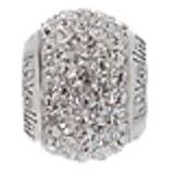 Lovelinks by Aagaard Sterling Silver Clear Crystal Ball Bead For Charm Bracelets