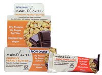 NuGo Nutrition NuGo Slim Bars Gluten Free Crunchy Peanut Butter -- 12 Bars