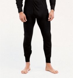 Black High-Performance Polypropylene Thermal Underwear - Bottoms, Medium