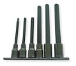 Westward 1EZJ7 Hex Bit Socket Set, SAE, Extra Long, 6 PC