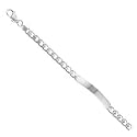 Men's Sterling Silver Identity Bracelet