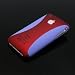 Apple iPhone 3G/3GS Protective Snap-on Non-Slip Grip Case (Purple/Red)