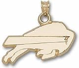 Buffalo Bills "Buffalo" Logo 1/2" Pendant - 10KT Gold Jewelry