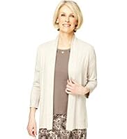 Classic Collection Open Front Shawl Collar Cardigan