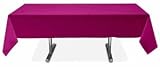 Plastic Table Cover Rectangle - Fuschia