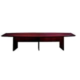 12' Boat-Shaped Conference Table - Mahogany