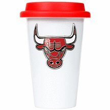 Chicago Bulls - NBA 12oz Double Wall Tumbler with Silicone Lid