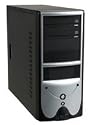 Colors It 8027 C43 Black & Silver Midi Pc Case 400W
