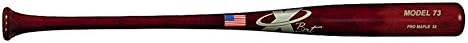 X Bats - Pro Model 73 - Wood Baseball Bat - Maple - Red Mahogany Finish - BBCOR Certified