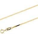 14K Yellow Gold Solid Serpentine Chain - 18 inches
