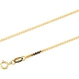 14K Yellow Gold Solid Serpentine Chain - 20 inches