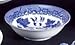 HIC Harold Import Co. Fine White Porcelain Blue Willow Cereal Bowl (Set of 4), 6.5