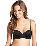 Underwired Satin Bandeau Multiway A-D Bra