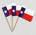 Texas State Toothpick Flags