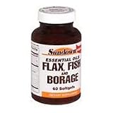 Flax, Fish and Borage Oil Softgels, by Sundown - 60 Softgels