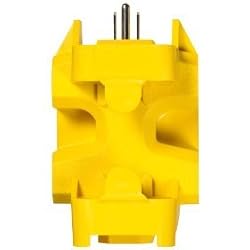 Woods 27362 Yellow Jacket 5-Outlet Outdoor Adapter 125 Volt/15 Amp/1875 Watt Rated