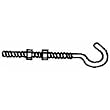 National Mfg. N221713 Stainless Steel Bolt With Hex Nuts