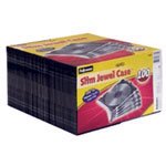 FELLOWES SLIM JEWEL CASE 100-PK