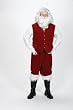 Velvet Santa Claus Xlarge Vest w/ Gold Buttons