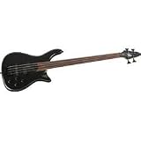 Rogue LX200BF Fretless Series III Electric Bass Guitar (Pearl Black)