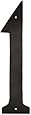 Montague Metal Products Standard Font Individual House Number, 1, 12-Inch