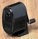 Bulldog Table/Wall Mount Pencil Sharpener, Smoke Plastic Receptacle/Black Base EPI1083