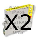 Electronics : PCArena - 2 Yellow Ink Cartridges for Epson Stylus D78 DX4000 DX4050 DX5000 DX5050 DX6000 DX6050 DX7000 Compatibles T714