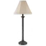Outdoor Portable Table Lamp - Dark Wood (Dark Wood) (38H x 16W x 16D)