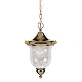 Polished Brass Outdoor Hanging Pendant