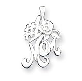 Sterling Silver #1 Mom Charm
