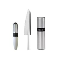 3 Piece Salad Set Lettuce Knife Gourmet Olive Oil MISTO Sprayer Swivel Peeler