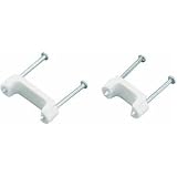 Gardner Bender PS-50 1/2-Inch White Insulated Romex Staples, 50-Pack