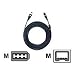 OEHLBACH FireWire 150 (6pin/4pin). 1x1.5m. Gold plated connectors, high quality shielding and construction. Colour: Black. STAR RATING : 4.