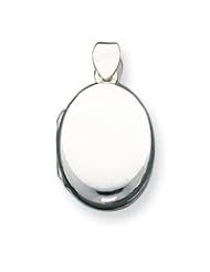 Small Sterling Silver Domed Oval Locket