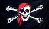 NEW 3x5 Pirate w/ Red Bandana 3 x 5 Jolly Roger Banner