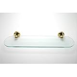Bathroom Accessories Glass Shelves Polished Brass