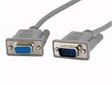 IMAGE OF STARTECH.COM 10 FT VGA MONITOR EXTENSION CABLE M/F High Density D-Sub Male HDD15 Male Connector