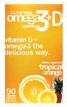 Coromega Omega3 Squeeze with Vitamin D3, Tropical Orange, 90 Count